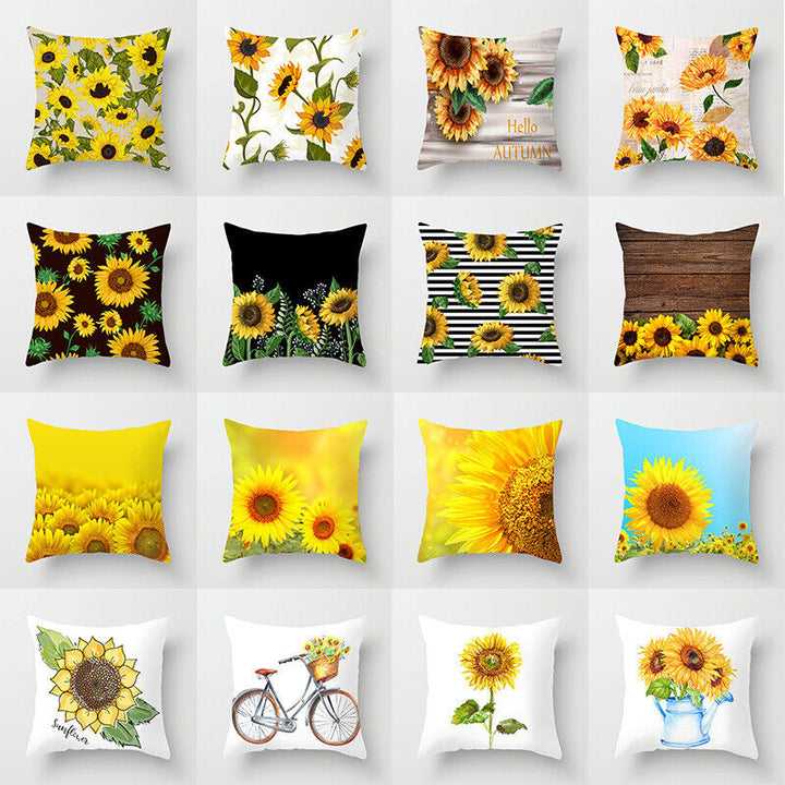 Flerfarvet Abstrakt Kunst Pude Cover i Polyester