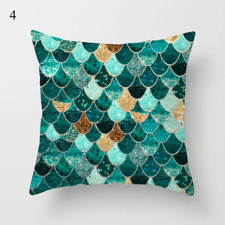Flerfarvet Abstrakt Kunst Pude Cover i Polyester