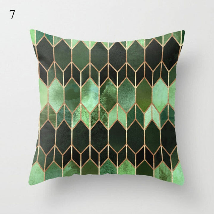 Flerfarvet Abstrakt Kunst Pude Cover i Polyester