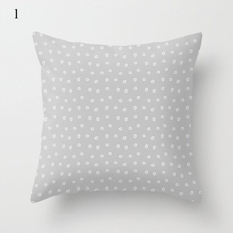 Flerfarvet Abstrakt Kunst Pude Cover i Polyester
