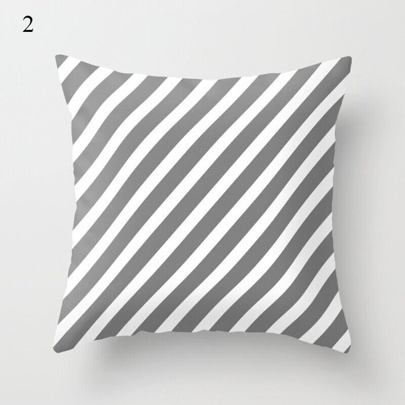 Flerfarvet Abstrakt Kunst Pude Cover i Polyester