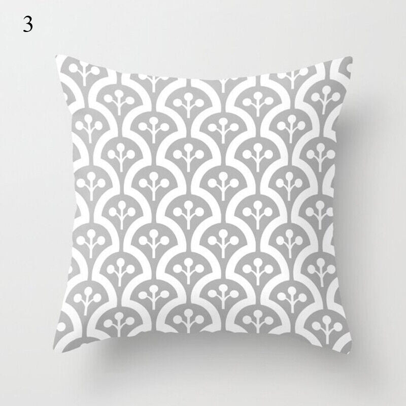Flerfarvet Abstrakt Kunst Pude Cover i Polyester