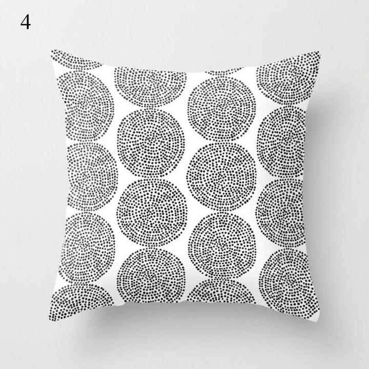 Flerfarvet Abstrakt Kunst Pude Cover i Polyester