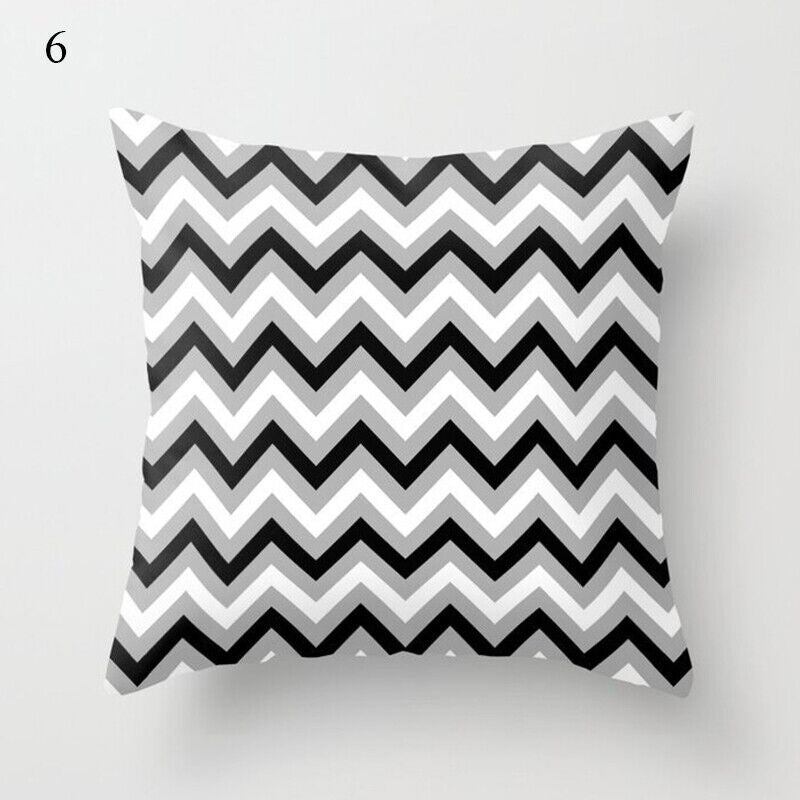 Flerfarvet Abstrakt Kunst Pude Cover i Polyester
