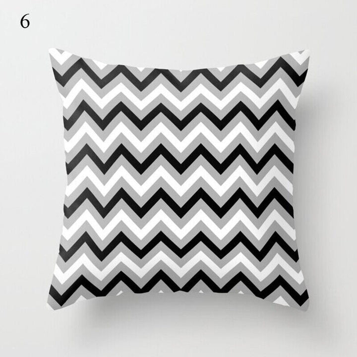 Flerfarvet Abstrakt Kunst Pude Cover i Polyester