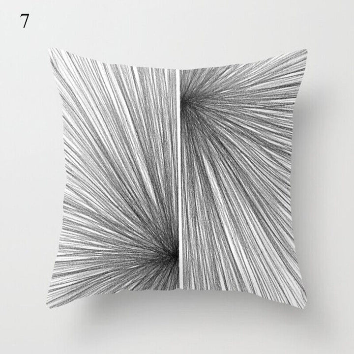 Flerfarvet Abstrakt Kunst Pude Cover i Polyester