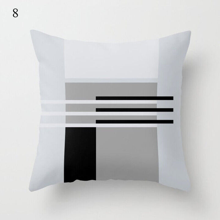 Flerfarvet Abstrakt Kunst Pude Cover i Polyester