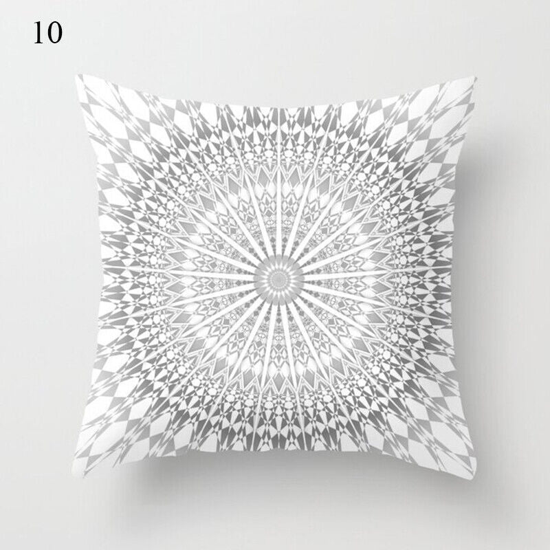 Flerfarvet Abstrakt Kunst Pude Cover i Polyester