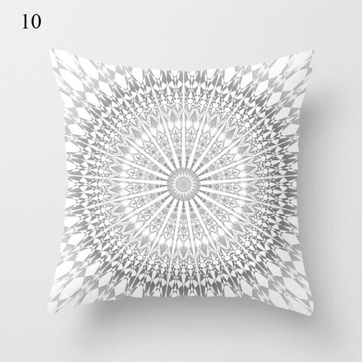 Flerfarvet Abstrakt Kunst Pude Cover i Polyester