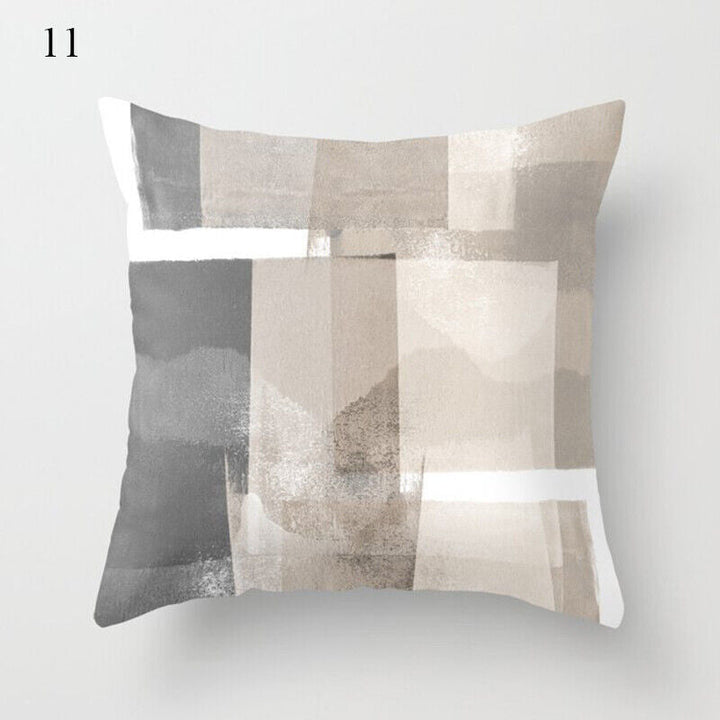 Flerfarvet Abstrakt Kunst Pude Cover i Polyester