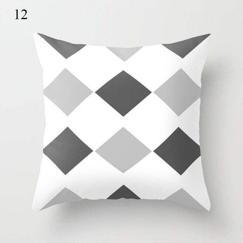 Flerfarvet Abstrakt Kunst Pude Cover i Polyester