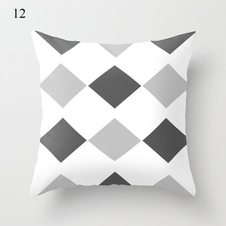 Flerfarvet Abstrakt Kunst Pude Cover i Polyester