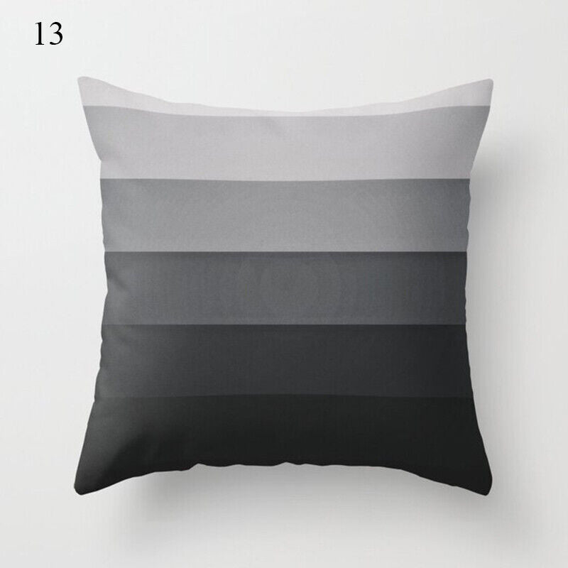 Flerfarvet Abstrakt Kunst Pude Cover i Polyester