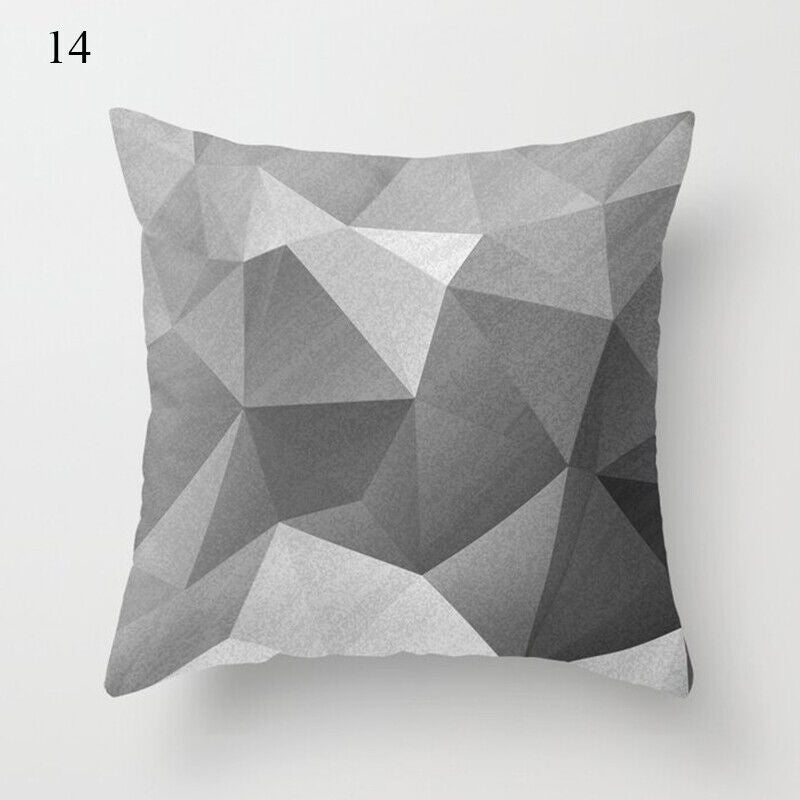 Flerfarvet Abstrakt Kunst Pude Cover i Polyester