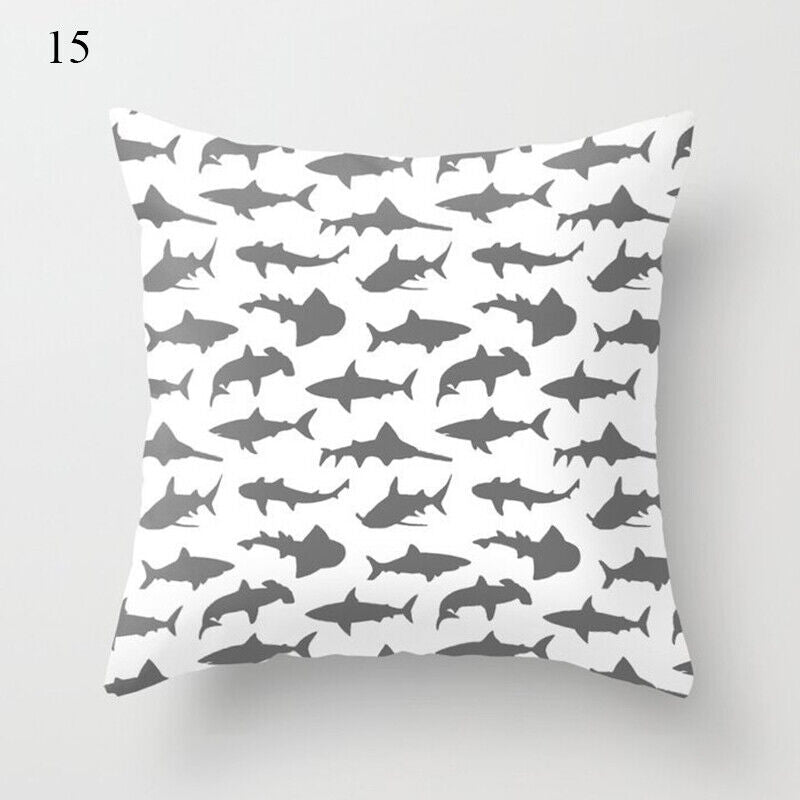 Flerfarvet Abstrakt Kunst Pude Cover i Polyester