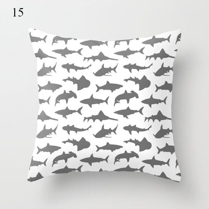 Flerfarvet Abstrakt Kunst Pude Cover i Polyester