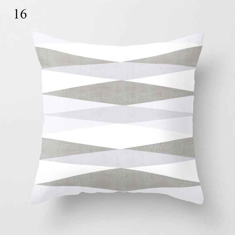 Flerfarvet Abstrakt Kunst Pude Cover i Polyester
