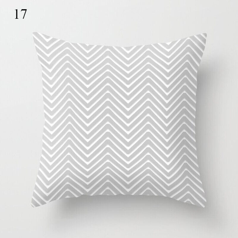 Flerfarvet Abstrakt Kunst Pude Cover i Polyester