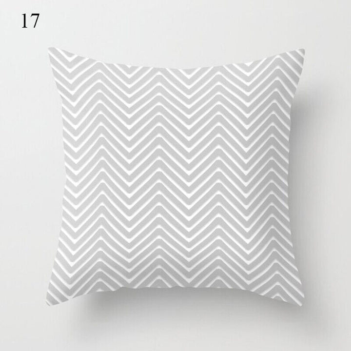 Flerfarvet Abstrakt Kunst Pude Cover i Polyester