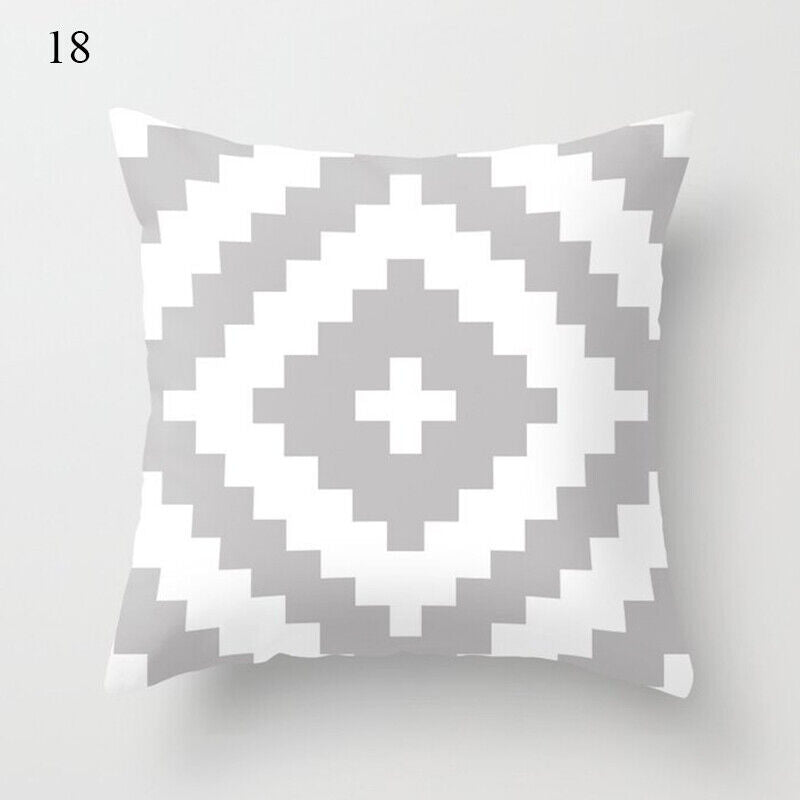 Flerfarvet Abstrakt Kunst Pude Cover i Polyester