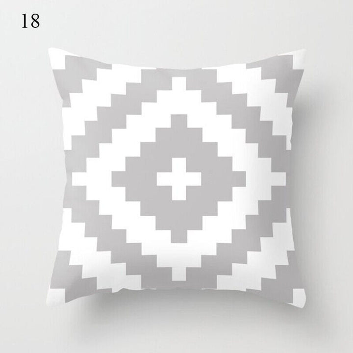 Flerfarvet Abstrakt Kunst Pude Cover i Polyester