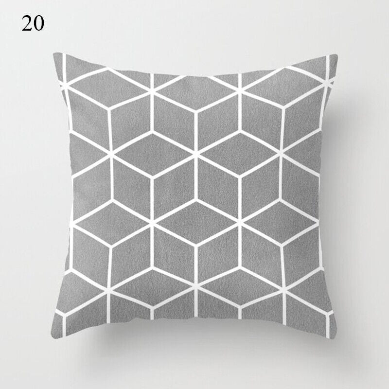 Flerfarvet Abstrakt Kunst Pude Cover i Polyester