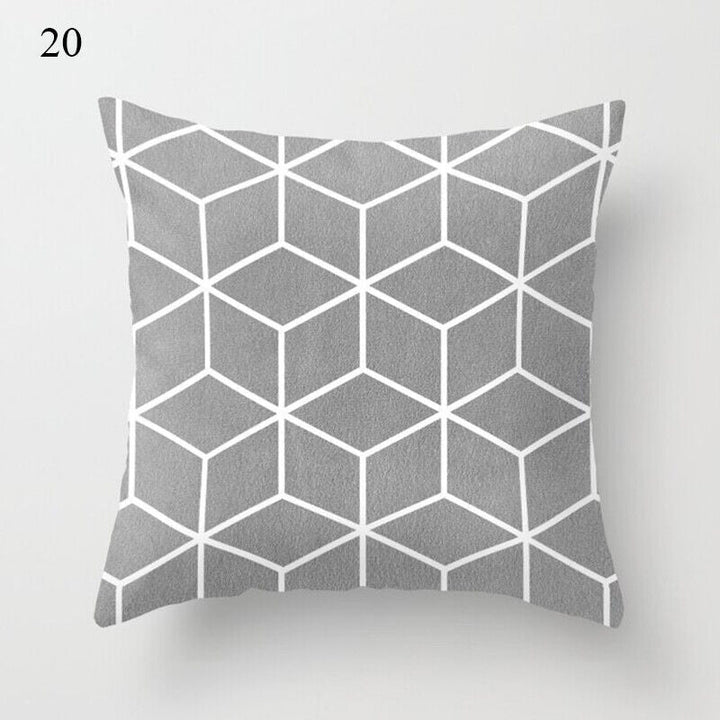 Flerfarvet Abstrakt Kunst Pude Cover i Polyester