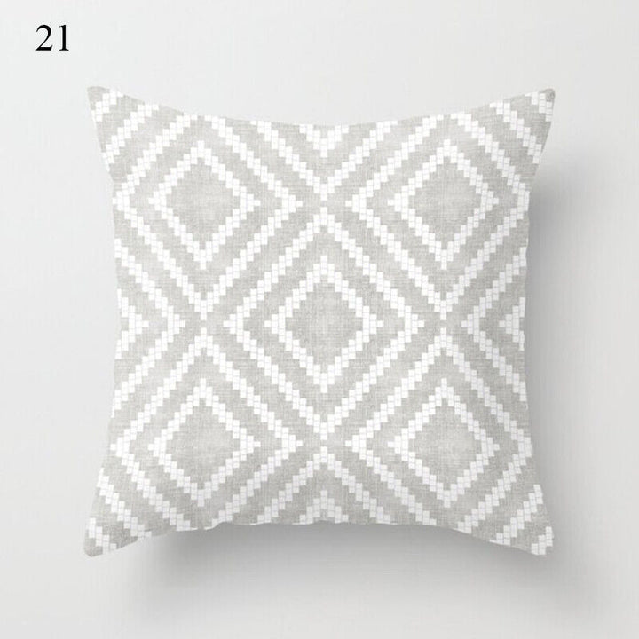 Flerfarvet Abstrakt Kunst Pude Cover i Polyester