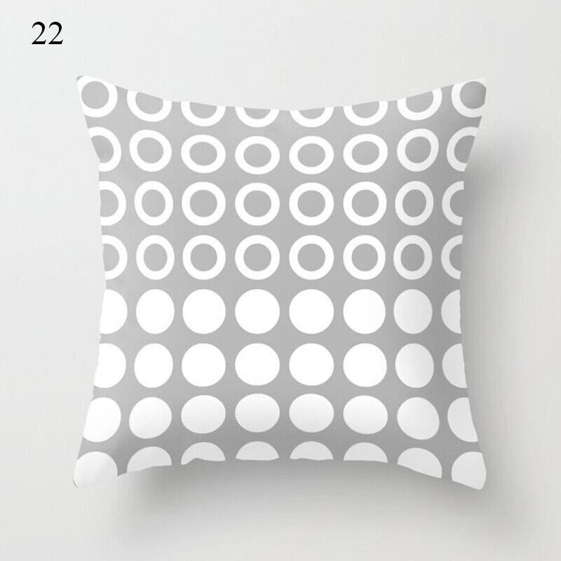 Flerfarvet Abstrakt Kunst Pude Cover i Polyester