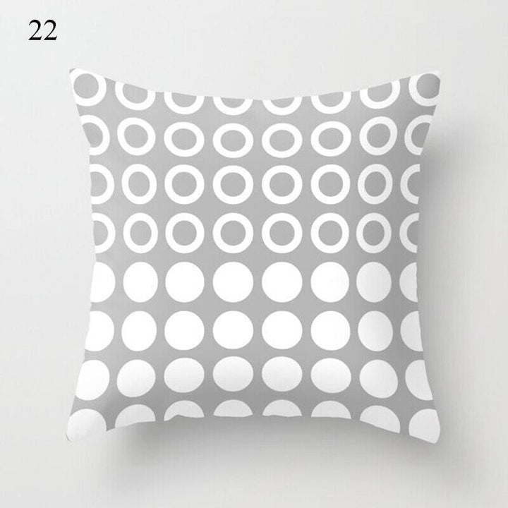 Flerfarvet Abstrakt Kunst Pude Cover i Polyester