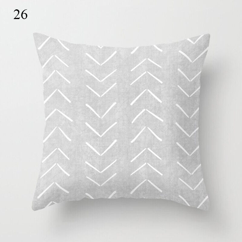 Flerfarvet Abstrakt Kunst Pude Cover i Polyester
