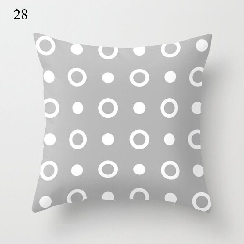 Flerfarvet Abstrakt Kunst Pude Cover i Polyester