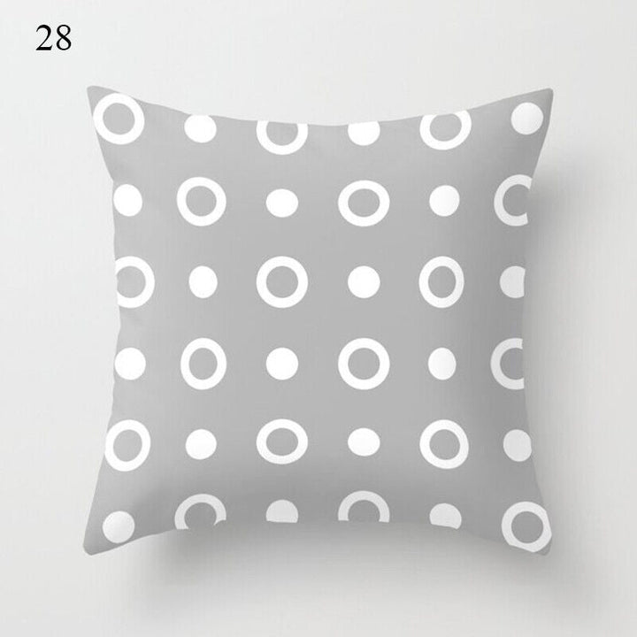 Flerfarvet Abstrakt Kunst Pude Cover i Polyester