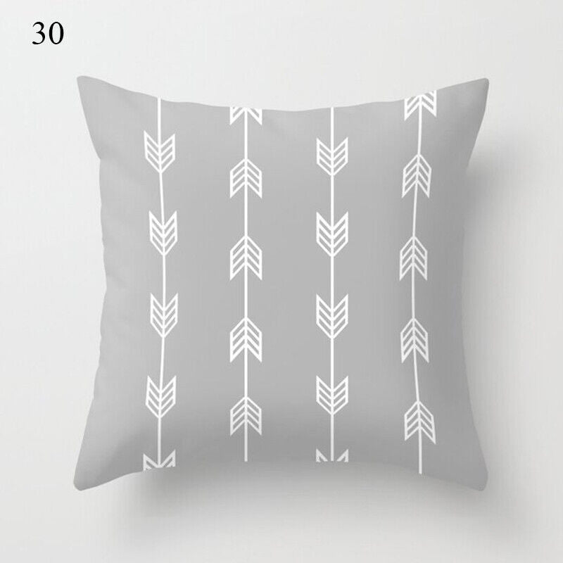 Flerfarvet Abstrakt Kunst Pude Cover i Polyester