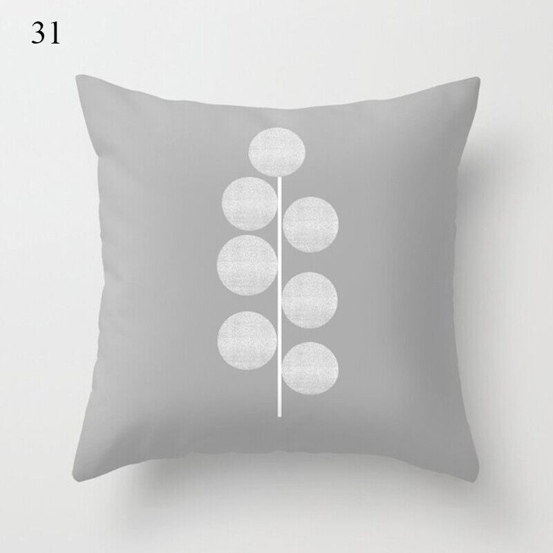 Flerfarvet Abstrakt Kunst Pude Cover i Polyester