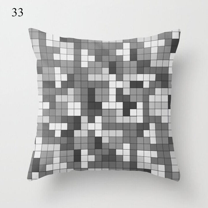 Flerfarvet Abstrakt Kunst Pude Cover i Polyester