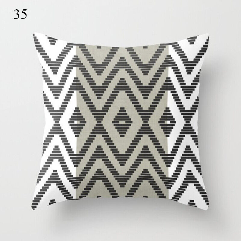 Flerfarvet Abstrakt Kunst Pude Cover i Polyester