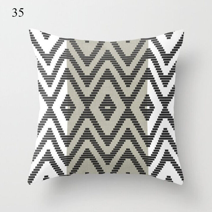 Flerfarvet Abstrakt Kunst Pude Cover i Polyester