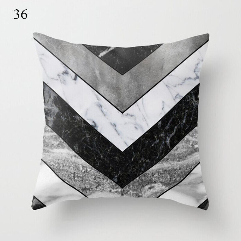 Flerfarvet Abstrakt Kunst Pude Cover i Polyester