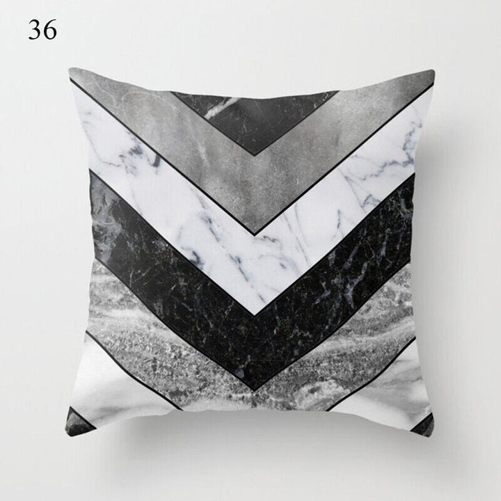 Flerfarvet Abstrakt Kunst Pude Cover i Polyester