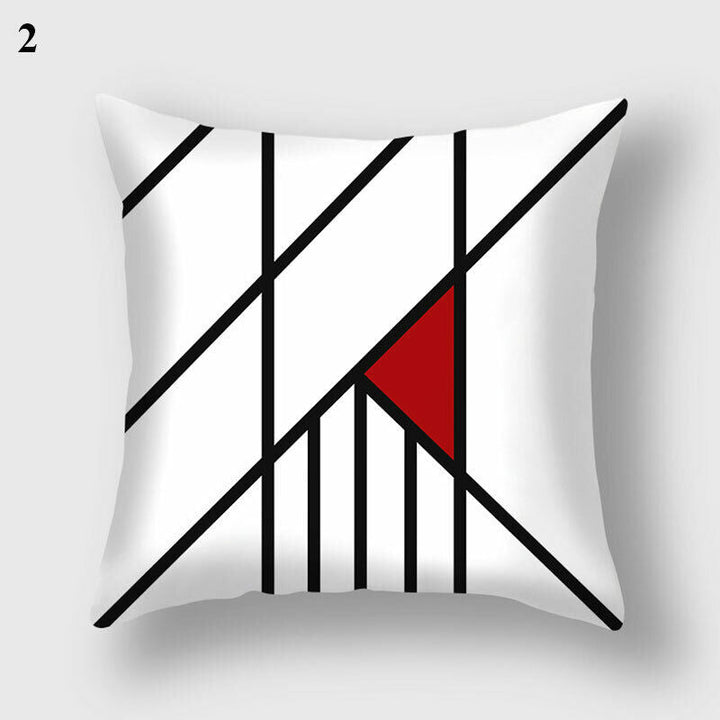 Flerfarvet Abstrakt Kunst Pude Cover i Polyester