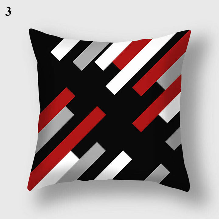 Flerfarvet Abstrakt Kunst Pude Cover i Polyester