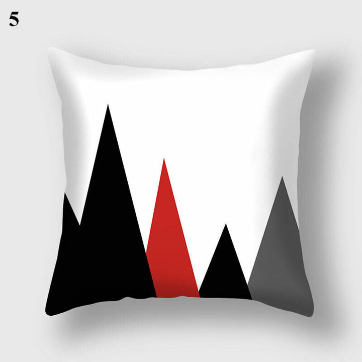 Flerfarvet Abstrakt Kunst Pude Cover i Polyester