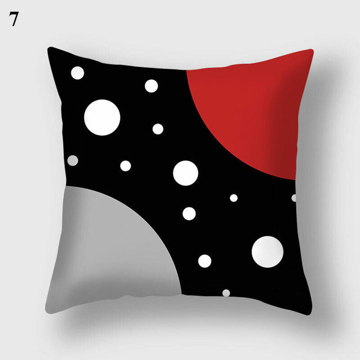 Flerfarvet Abstrakt Kunst Pude Cover i Polyester