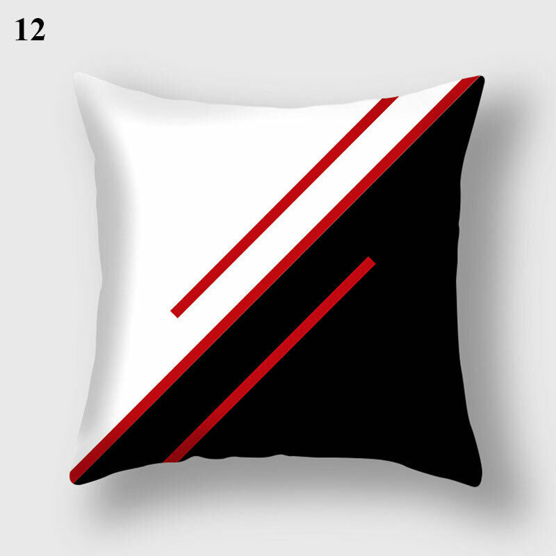 Flerfarvet Abstrakt Kunst Pude Cover i Polyester