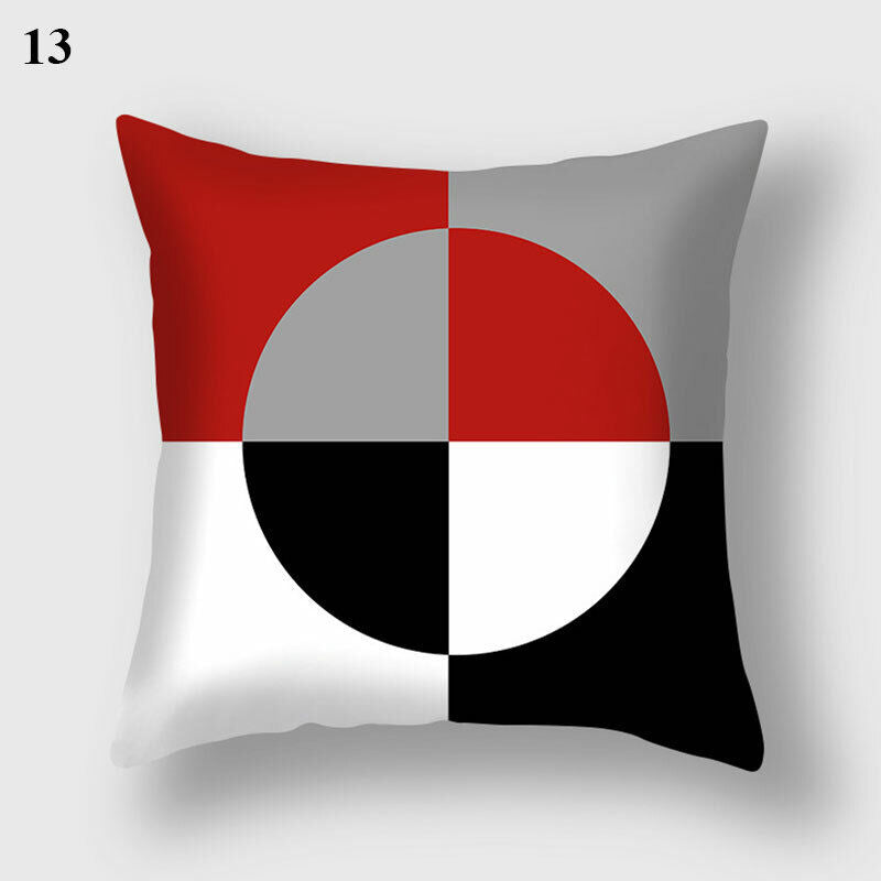 Flerfarvet Abstrakt Kunst Pude Cover i Polyester