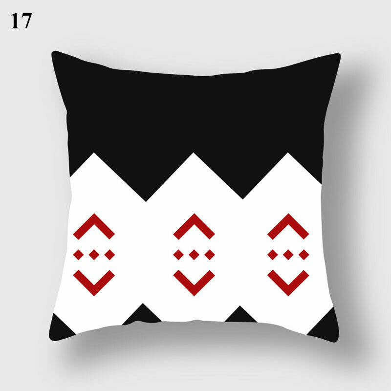 Flerfarvet Abstrakt Kunst Pude Cover i Polyester