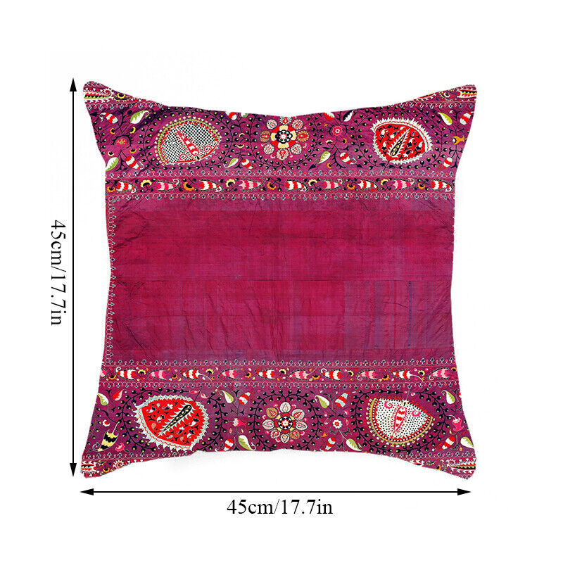 Boho Mandala Print Linnedække i Hør 18x18
