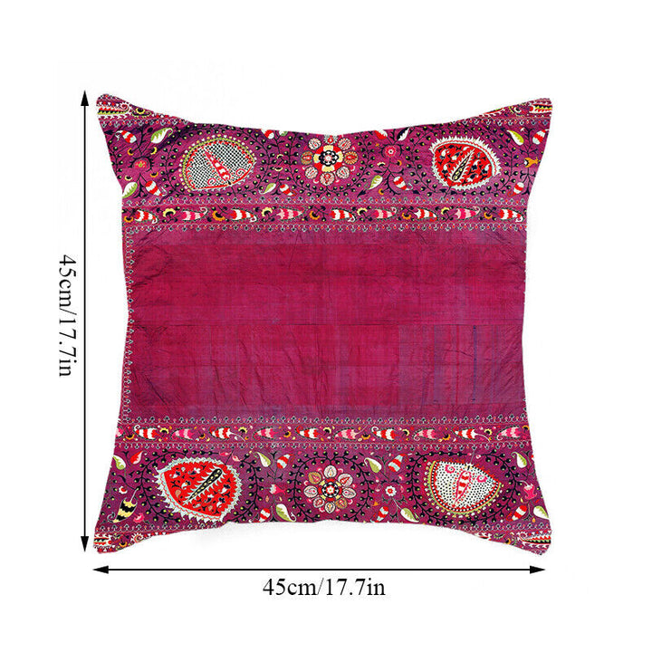 Boho Mandala Print Linnedække i Hør 18x18