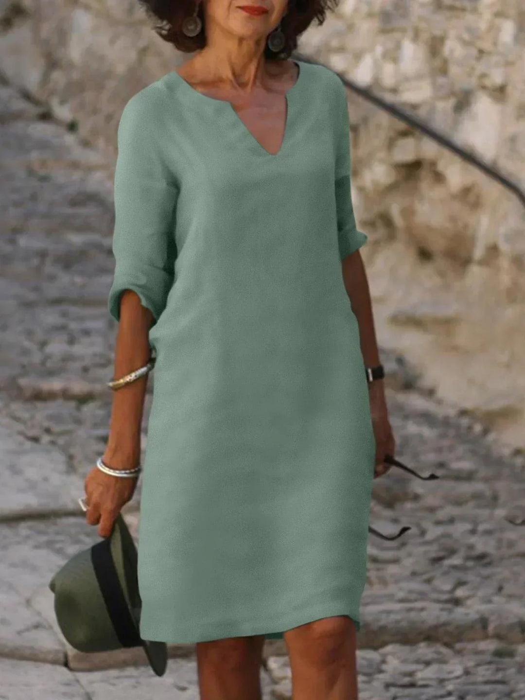 Skylar™ | Elegant Kjole med V-Hals